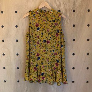 ☀️Pleione Yellow Floral Top